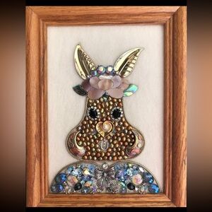 Vintage Jewelry Art Easter Rabbit